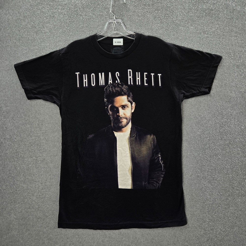 Thomas Rhett Men Shirt Medium Black Home Team Tour 2017 Crew Neck Short Sleeve